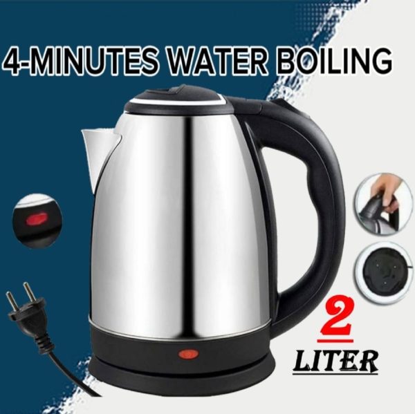 Automatic Electric Kettle 2.0l β Stainless Steel Hot Water Boiler With Auto Shut-off, Led Display & Temperature Control (1000w, 220v)