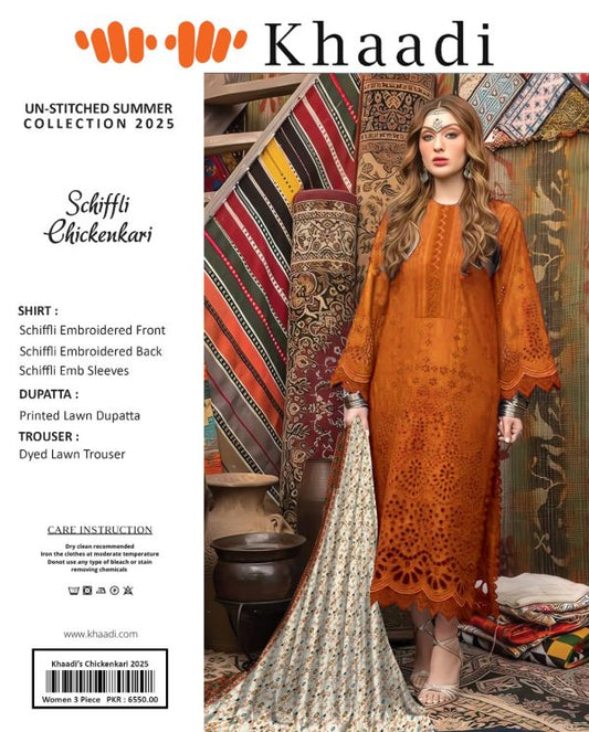 β¨ Khaadi β¨ 3 Piece Khaadi Chicken Kari Unstitched Suit New Collection For Womens