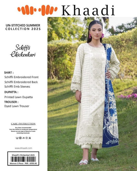 β¨ Khaadi β¨ 3 Piece Khaadi Chicken Kari Unstitched Suit New Collection For Womens