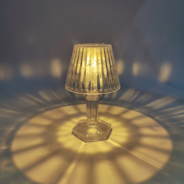 Led Night Light Crystal Diamond Table Lamp (cell Operated)