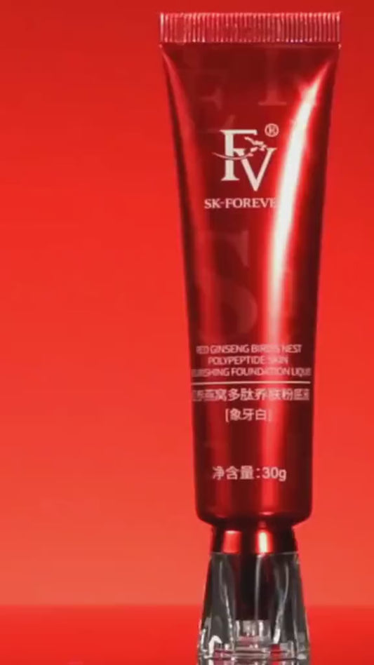 Fv Foundation Waterproof With Medium Coverage, Oil-free & Long Lasting, Matte Orever Foundation For Oily/normal Skin, Forever Liquid Makeup Foundation For Face, 30g Ivory