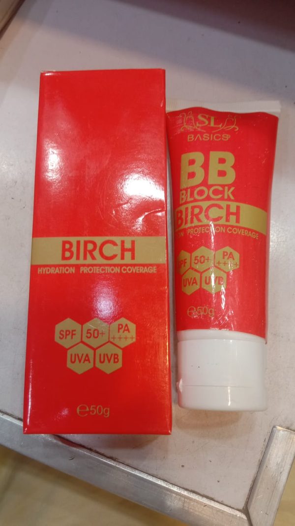 Sl Basics Bb Block 50g A Revolutionary Tinted Sunscreen Offering Hydration, Protection, And Flawless Coverage. Enriched With Vitamin E And Lotus Flower Extract, It Caters To All Skin Types