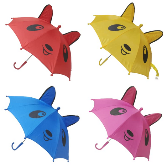 Small Kids Cartoon Umbrella β Multicolor, Random Shape & Design, Lightweight & Compact