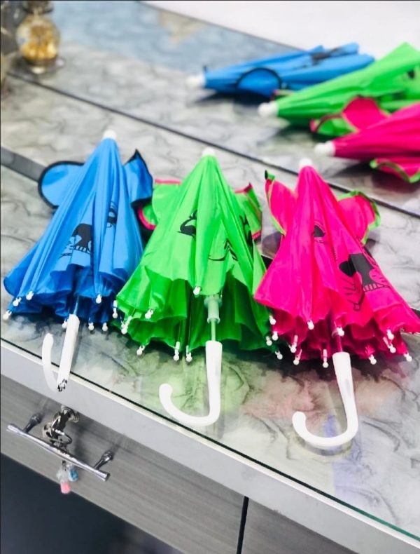 Small Kids Cartoon Umbrella β Multicolor, Random Shape & Design, Lightweight & Compact