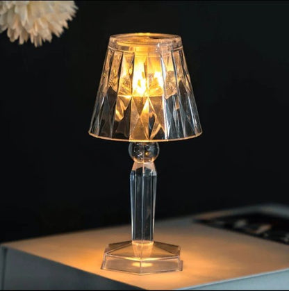 Led Night Light Crystal Diamond Table Lamp (cell Operated)