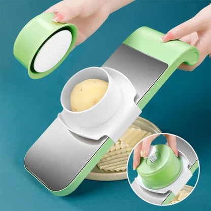 Multifunctional Vegetable Cutter Grater For Vegetables Slicers – Shredders Peeler Carrot Fruit Vegetable Cutting Kitchen Tool – 05 Blades Vegetable Cutter ( Random Colors)