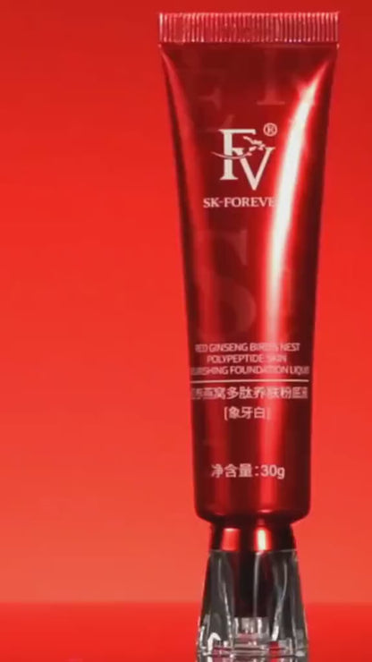 Fv Foundation Waterproof With Medium Coverage, Oil-free & Long Lasting, Matte Orever Foundation For Oily/normal Skin, Forever Liquid Makeup Foundation For Face, 30g Ivory