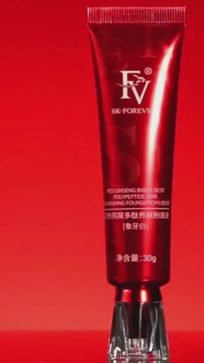 Fv Foundation Waterproof With Medium Coverage, Oil-free & Long Lasting, Matte Orever Foundation For Oily/normal Skin, Forever Liquid Makeup Foundation For Face, 30g Ivory